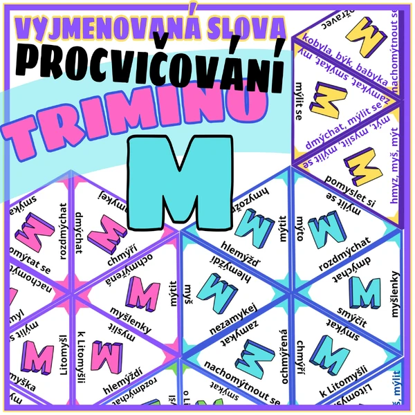 Trimino - vyjmenovaná slova po M