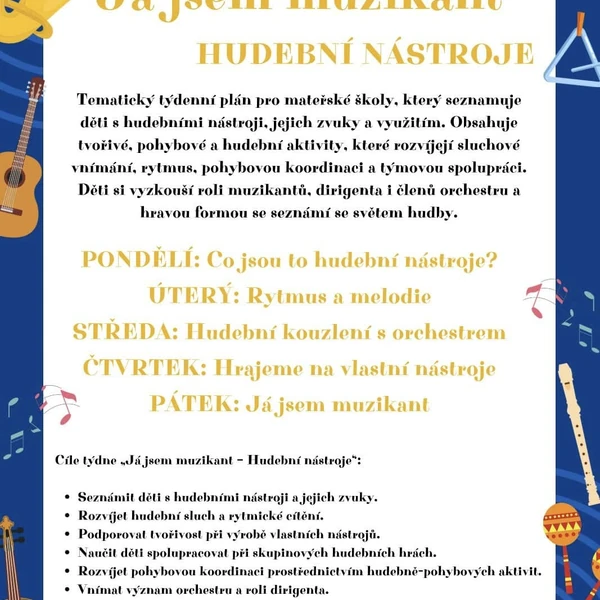 Hudební nástroje (já jsem muzikant)
