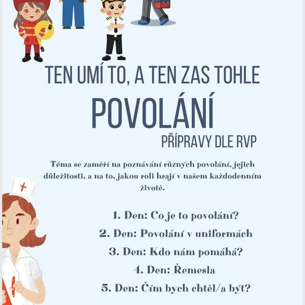 Povolání - přípravy