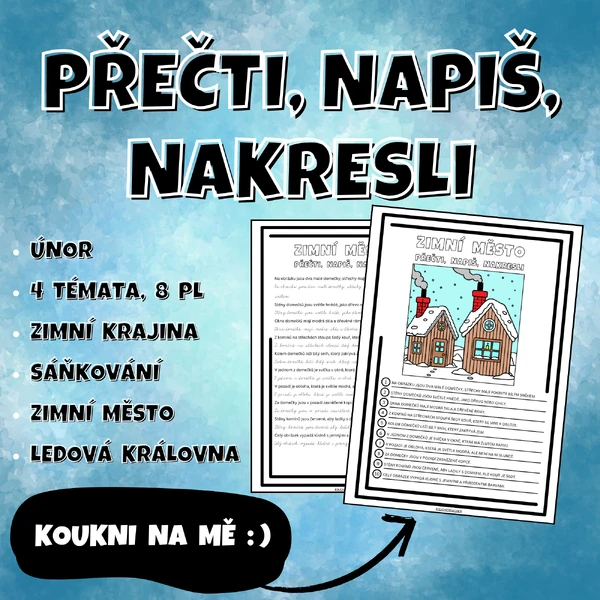 PŘEČTI, NAPIŠ, NAKRESLI - únor