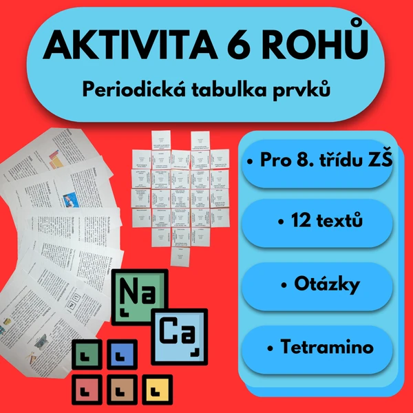 Aktivita 6 rohů - Periodická tabulka prvků