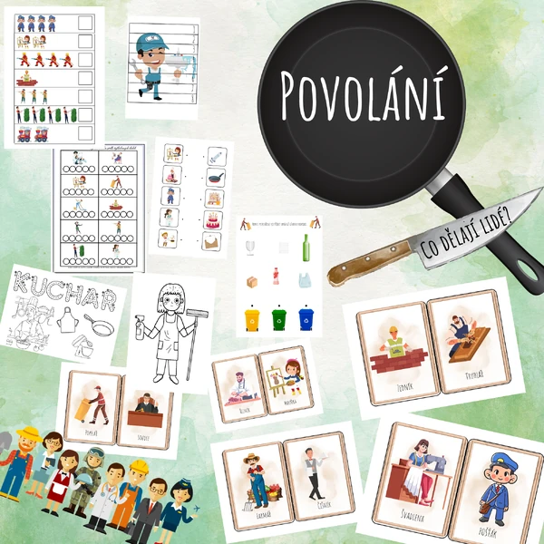 👩‍⚕️👩‍🍳POVOLÁNÍ- Co dělají lidé?👩‍💻👩‍🌾