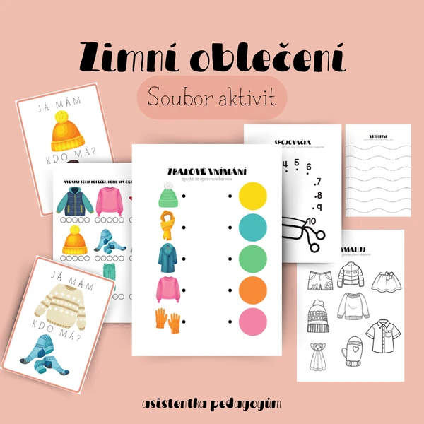Zimní oblečení - soubor aktivit