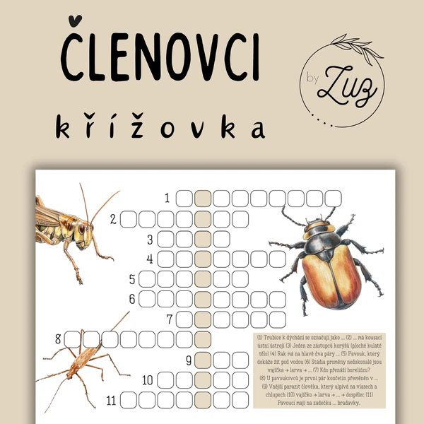 ČLENOVCI - křížovka 