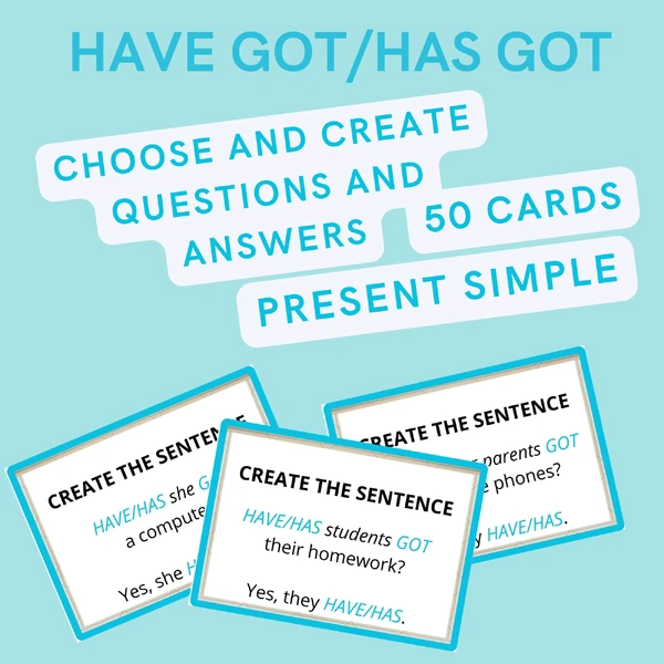HAVE GOT HAS GOT - QUESTIONS