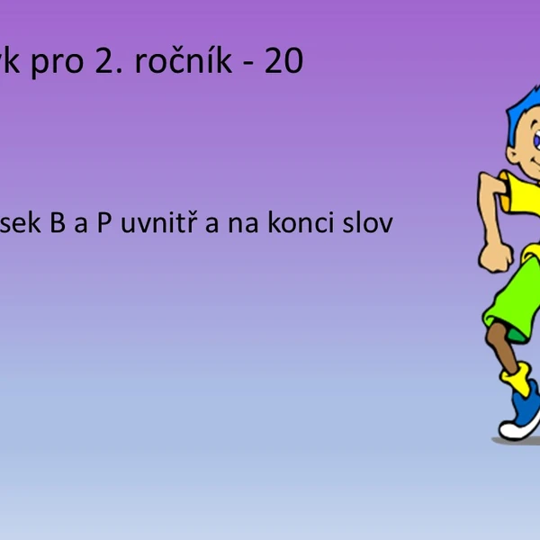 Český jazyk pro 2. ročník - 20