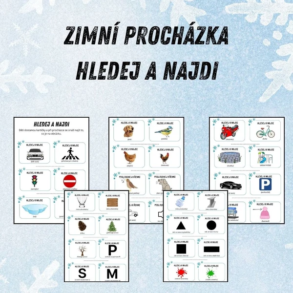 HLEDEJ A NAJDI VENKU (ZIMA) pro MŠ