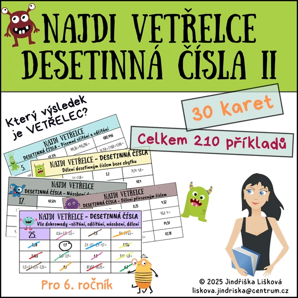 Najdi vetřelce s DESETINNÝMI ČÍSLY II