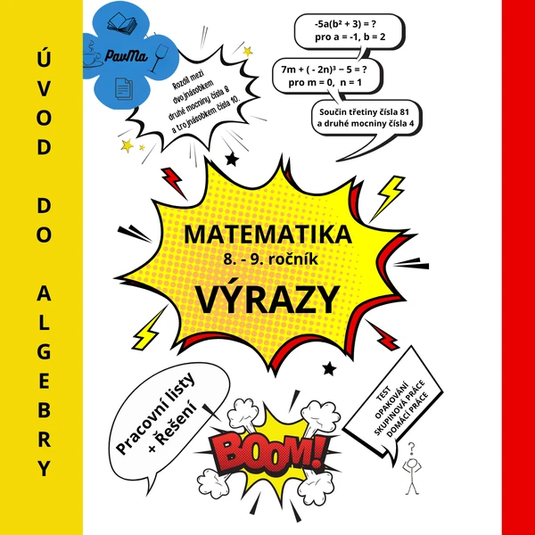 MATEMATIKA: Úvod do výrazů - Pracovní listy s řešením