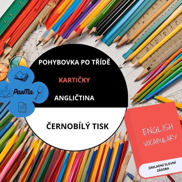 ENGLISH: Pohybovka po třídě: Kartičky pro motivační učení