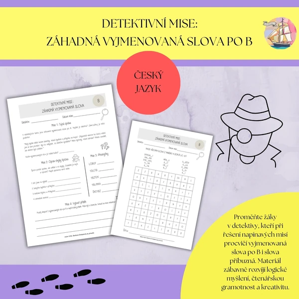 Detektivní mise: záhadná vyjmenovaná slova po B