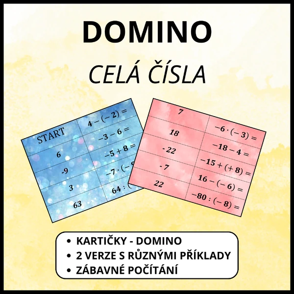 Domino - Celá čísla