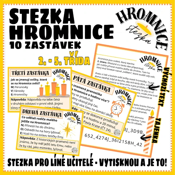 Hromnice - stezka pro 2. - 5. třídu - bojovka