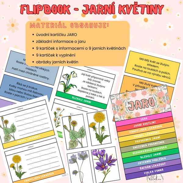 FLIPBOOK - JARNÍ KVĚTINY