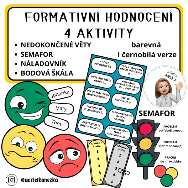 FORMATIVNÍ HODNOCENÍ - 4 aktivity