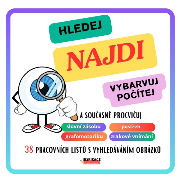 Hledej, najdi, počítej, vybarvuj 👁️(zraková percepce)