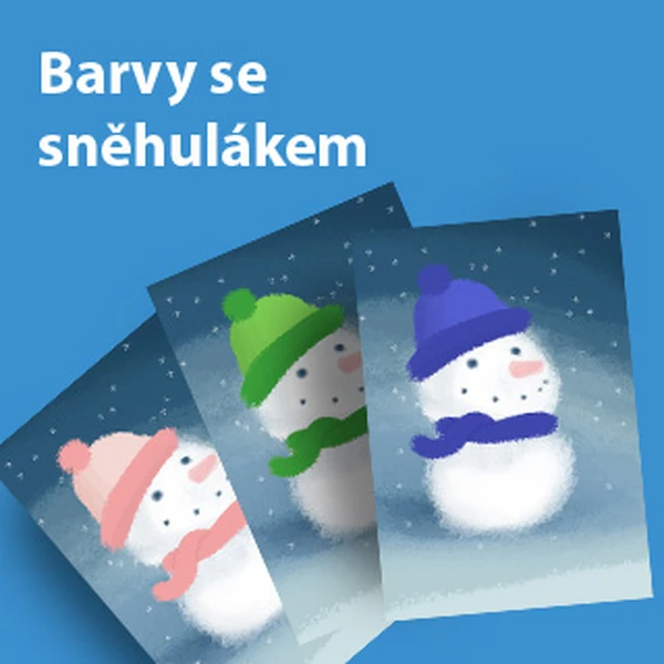Barvy se sněhulákem