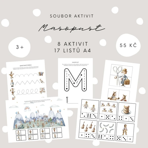 Soubor aktivit - masopust