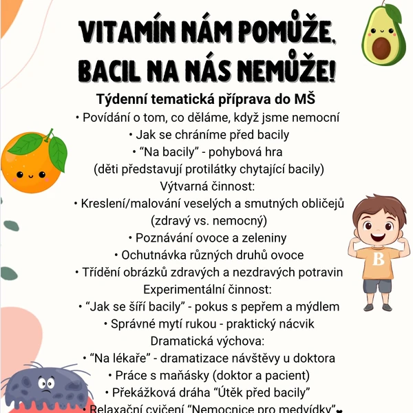 Vitamín nám pomůže, bacil na nás nemůže 