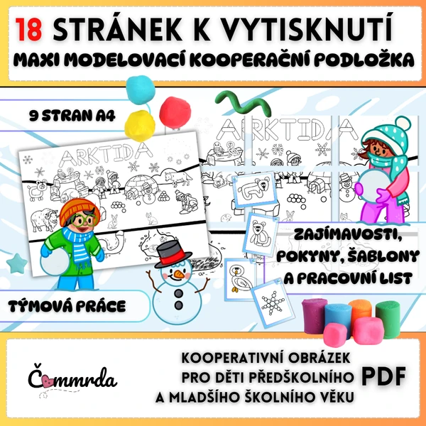 Maxi modelovací kooperační podložka - Arktida