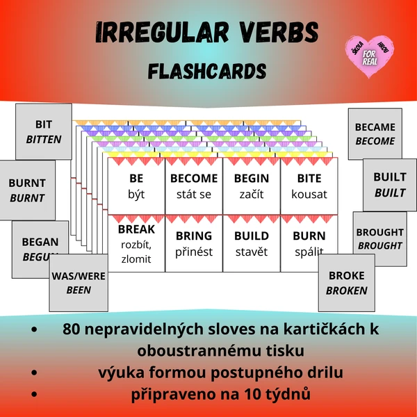 Irregular verbs - flashcards