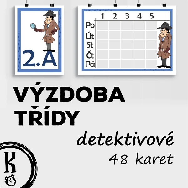 Výzdoba třídy detektivové