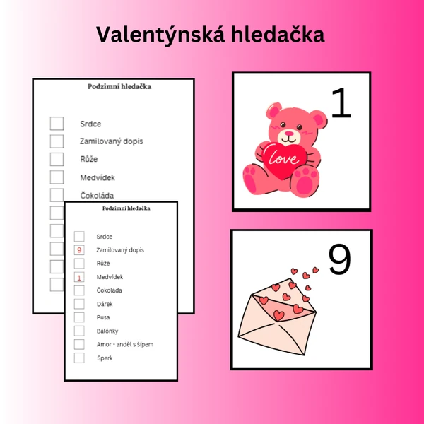 Hledačka - Valentýn