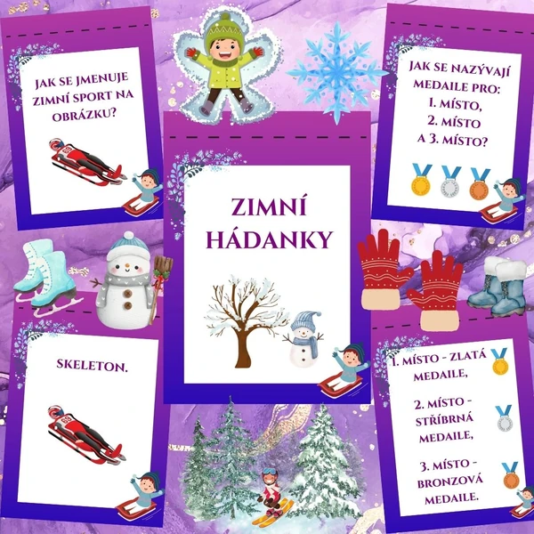 Zimní hádanky na plot