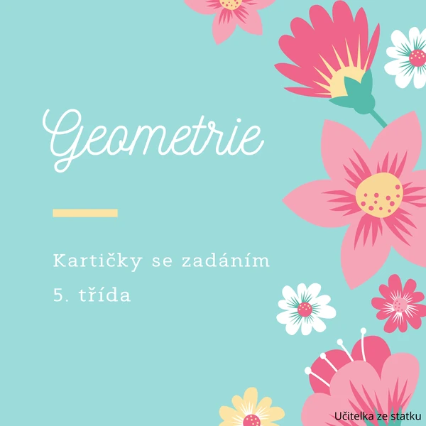 Geometrie - kartičky s úkoly