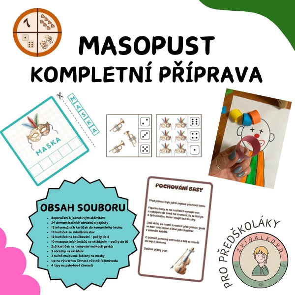 Masopust - týdenní příprava pro MŠ