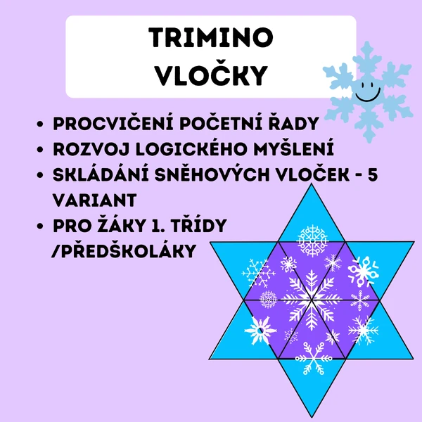 Trimino - vločky