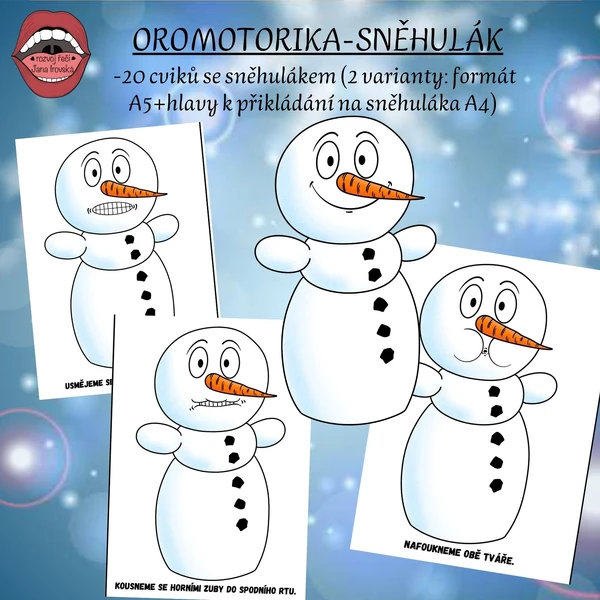 OROMOTORIKA SE SNĚHULÁKEM 
