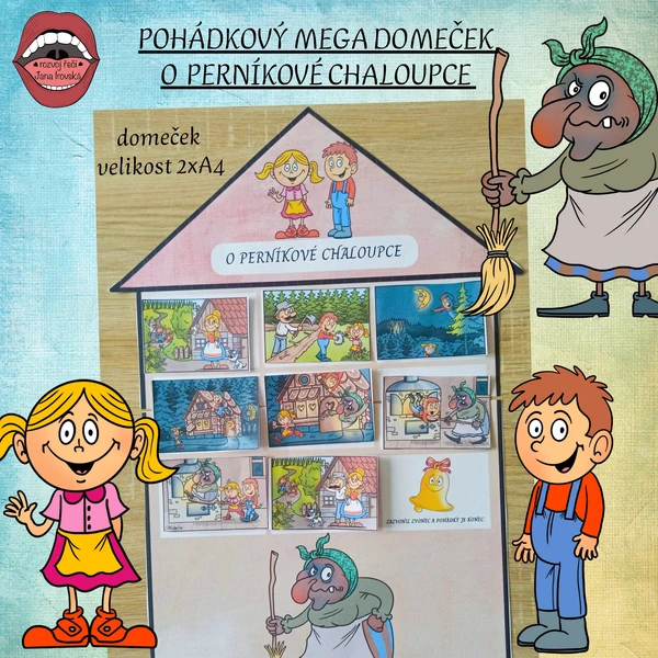 POHÁDKOVÝ MEGA DOMEČEK-O PERNÍKOVÉ CHALOUPCE