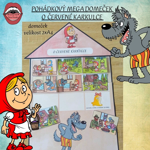 POHÁDKOVÝ MEGA DOMEČEK-O ČERVENÉ KARKULCE 