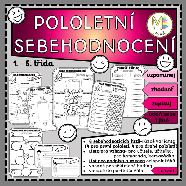 POLOLETNÍ SEBEHODNOCENÍ- na 1. i 2. pololetí