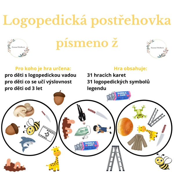 Logopedická postřehovka - písmeno ž