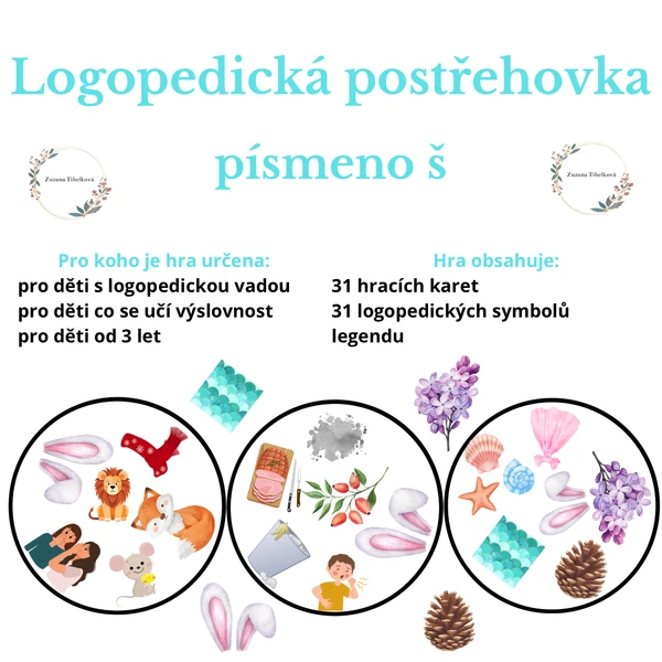 Logopedická postřehovka - písmeno š