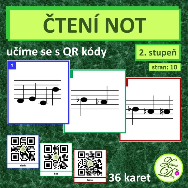 Čtení not s QR
