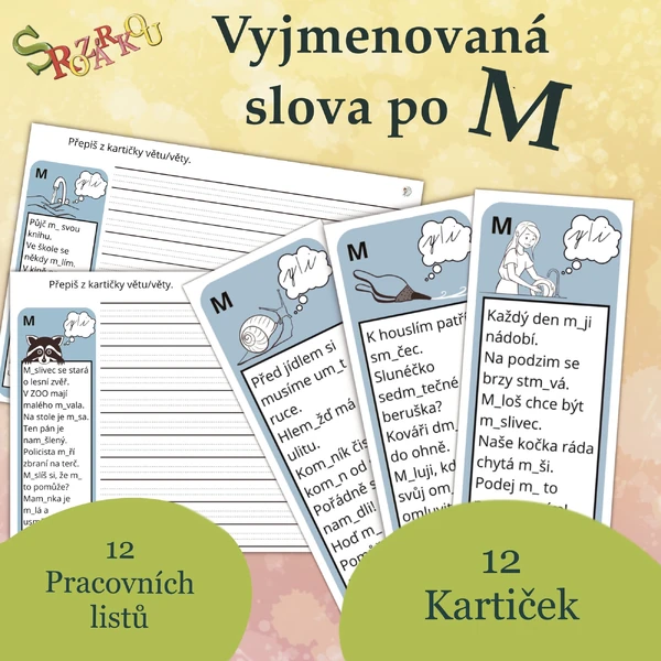 Vyjmenovaná slova po M S Rozárkou