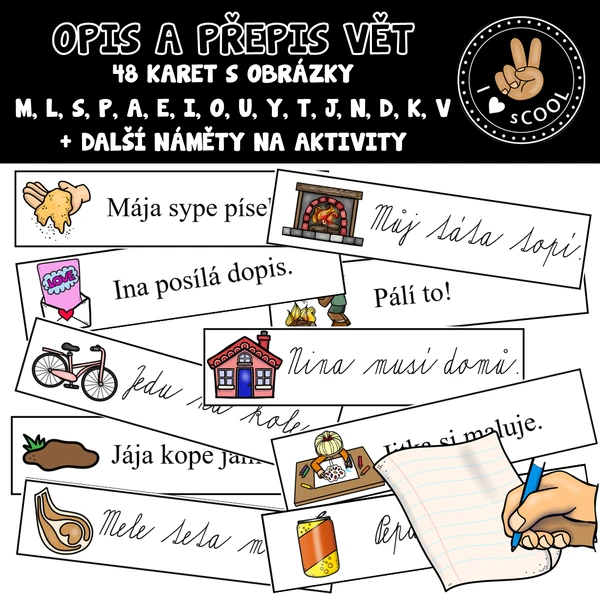 Opis a přepis krátkých vět