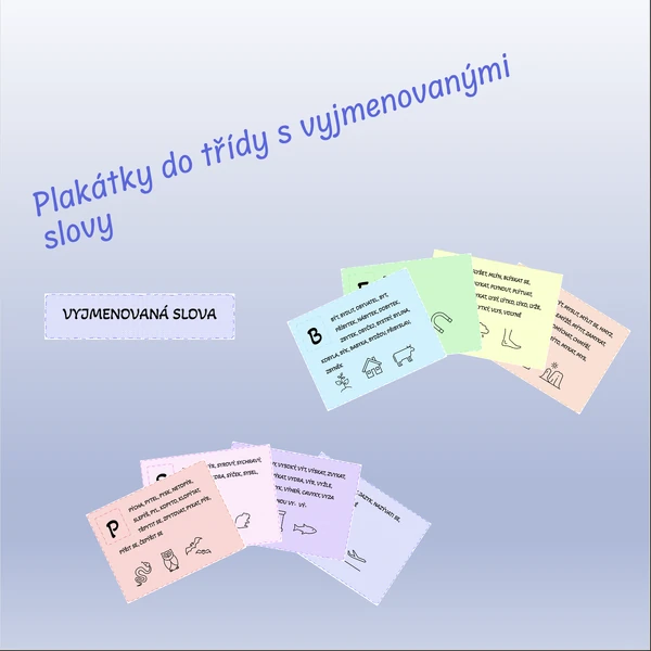Plakátky na vyjmenovaná slova