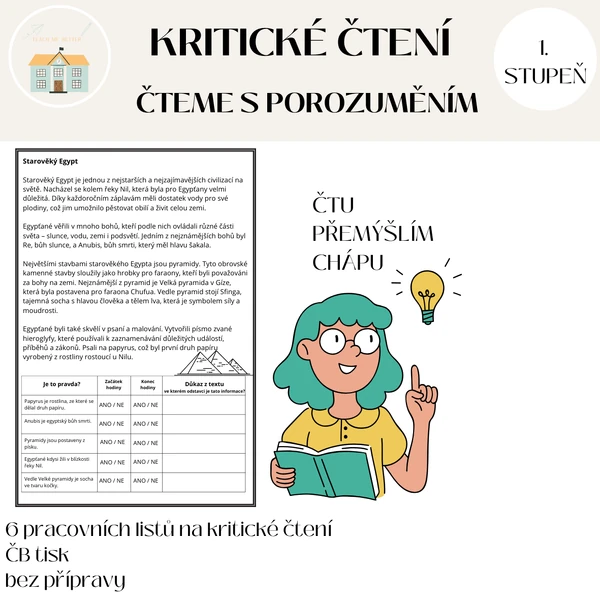 Kritické čtení - čteme s porozuměním