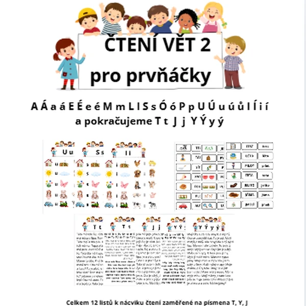 Čtení vět pro prvňáčky 2. díl pokračování