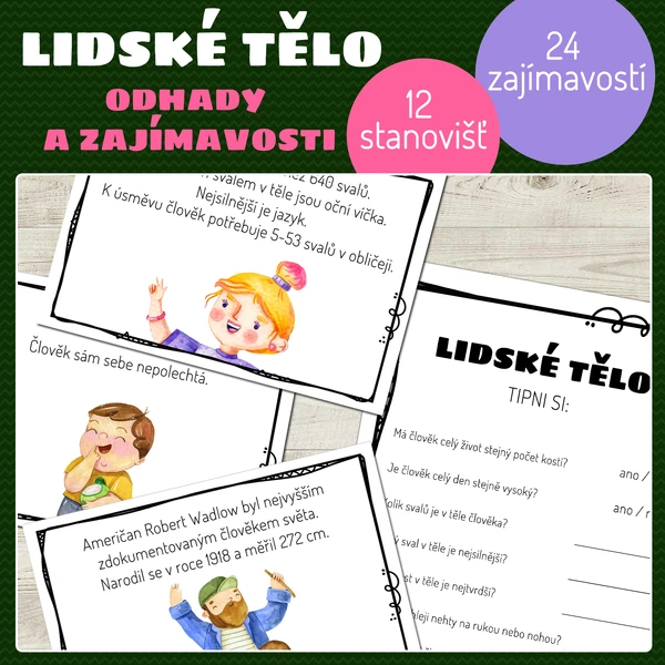 Lidské tělo - odhady a zajímavosti