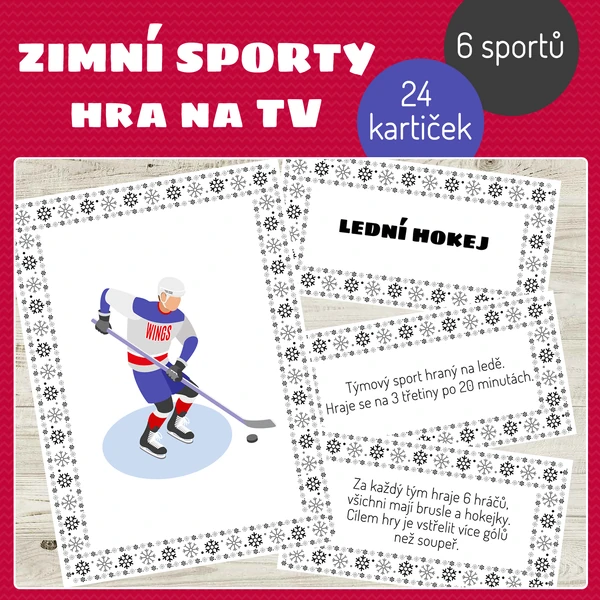 Zimní sporty - hra na TV