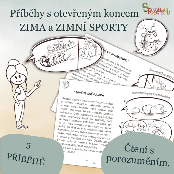 Příběhy s otevřeným koncem - zima a zimní sporty S Rozárkou