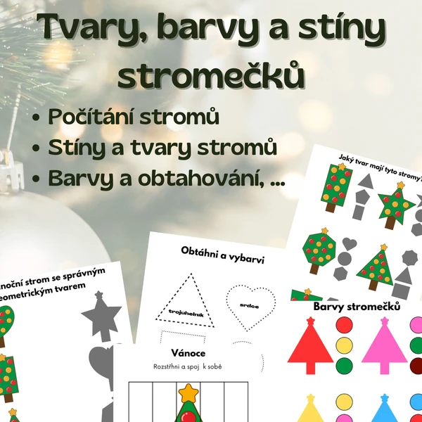 Vánoční strom: geometrické tvary!