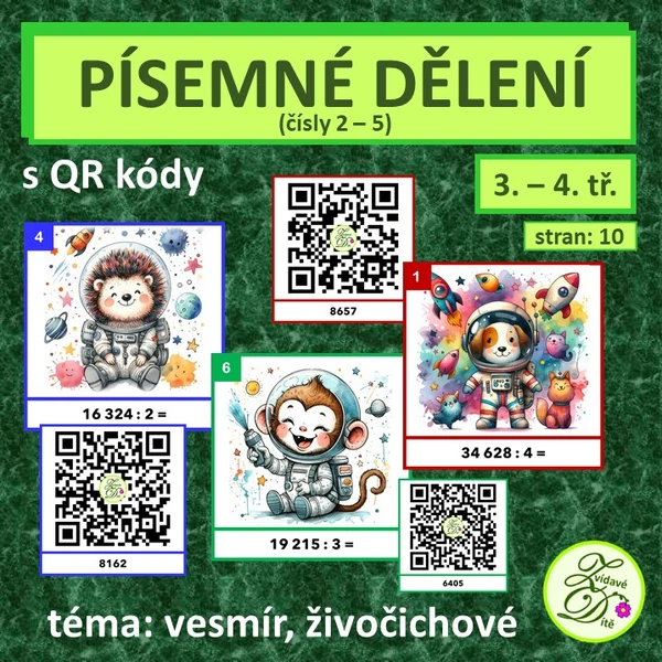 Písemné dělení čísel 2-5 s QR