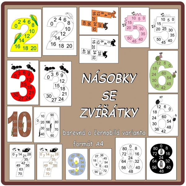 Násobky se zvířátky