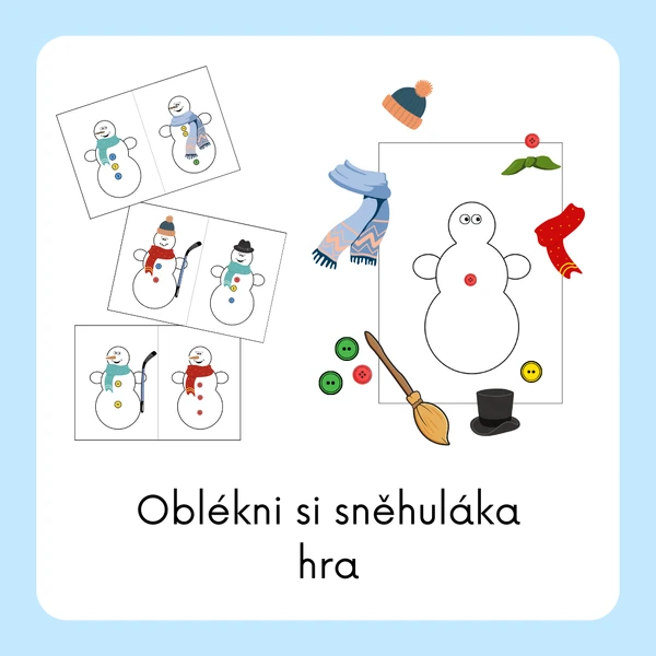Oblékni si sněhuláka - hra